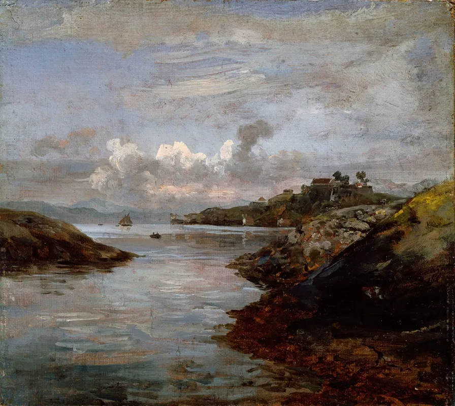 Fredriksberg Fortifications On Nordnes In Bergen Wall Art by Johan Christian Dahl - High-Resolution Digital Print