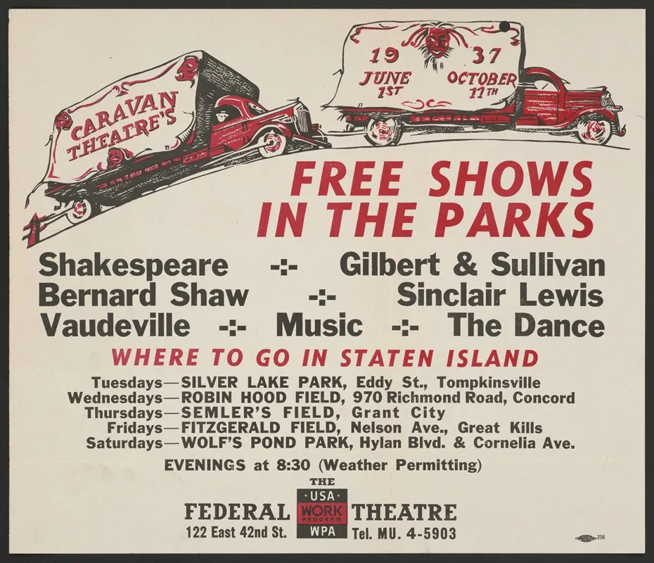 Free Shows In The Park Wall Art by Anonymous - High-Resolution Digital Print