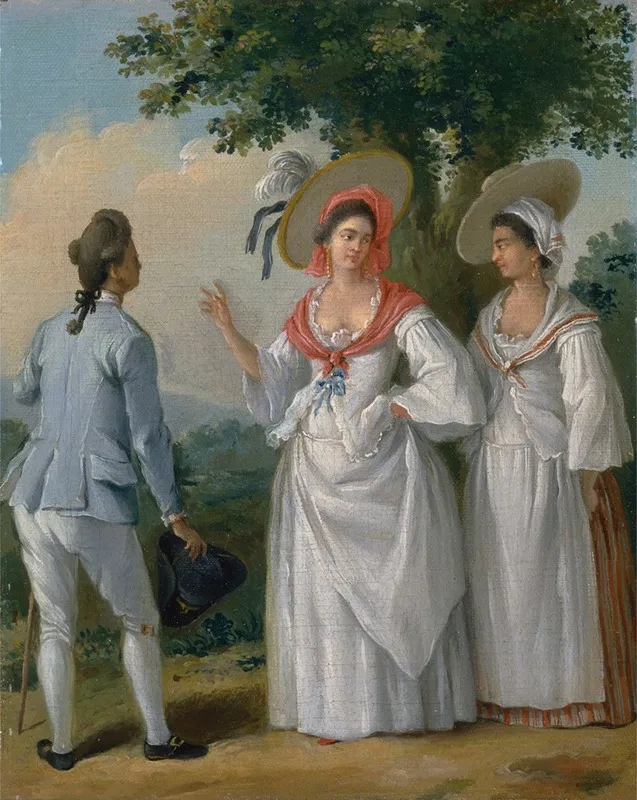 Free West Indian Creoles In Elegant Dress