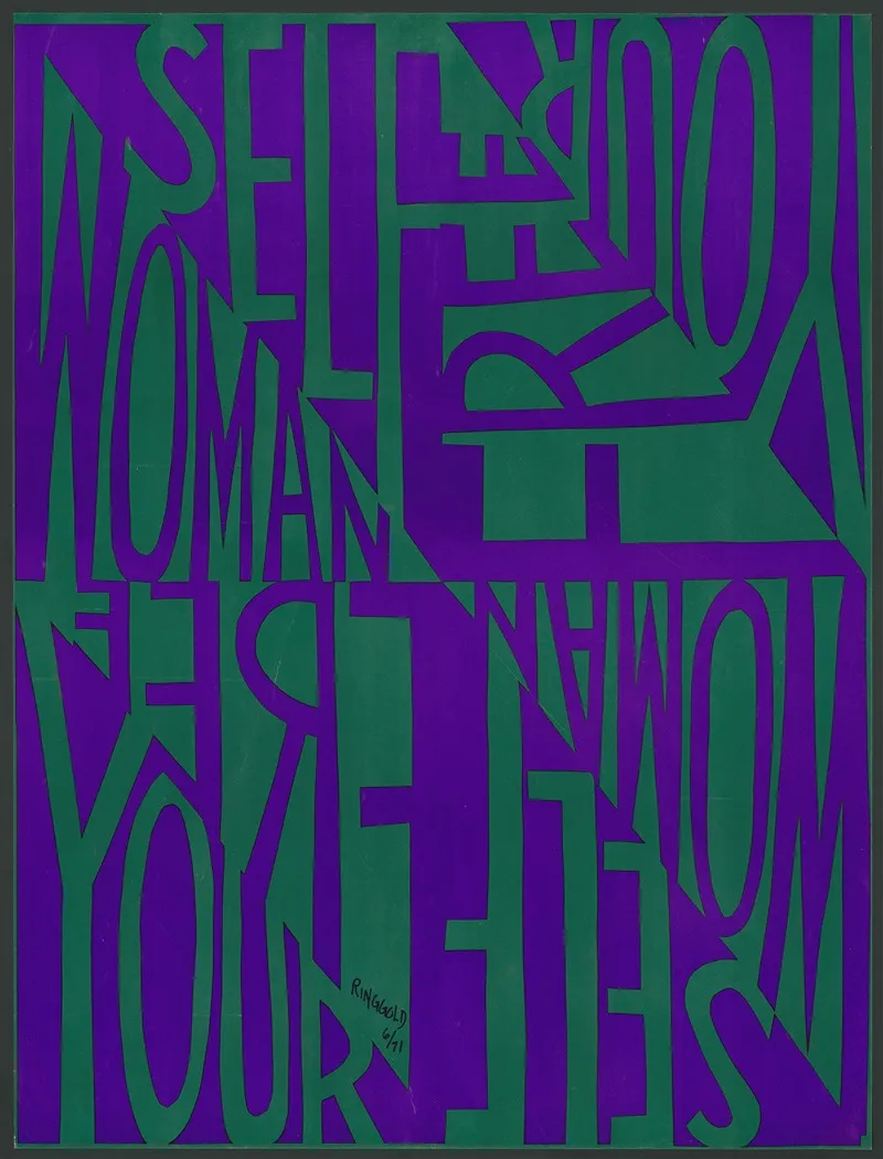 Free Woman Free Yourself Wall Art by Faith Ringgold - High-Resolution Digital Print