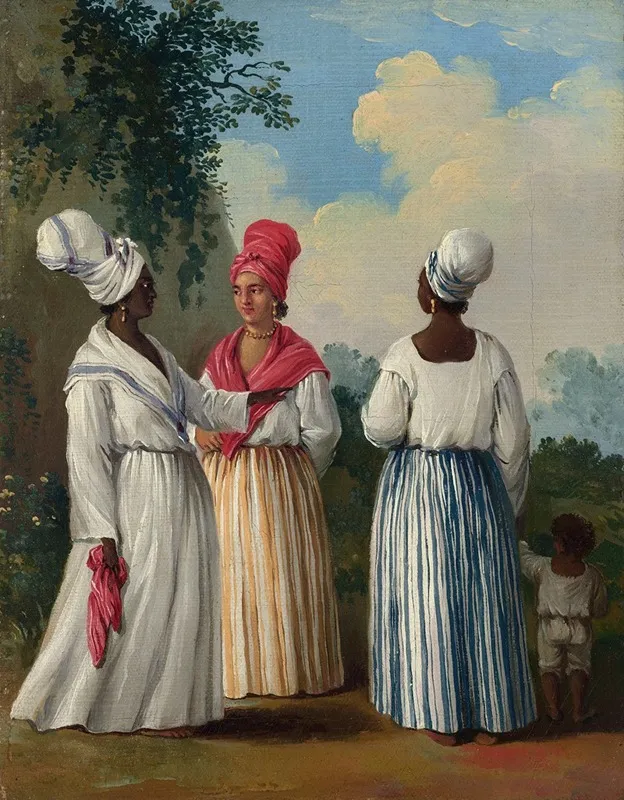 Free Women Of Dominica With Child