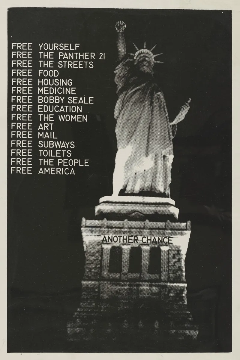 Free Yourself Free The Panther 21 Free The Streets Free Food Free Housing Free Medicine Free Bobby Seale Free Education