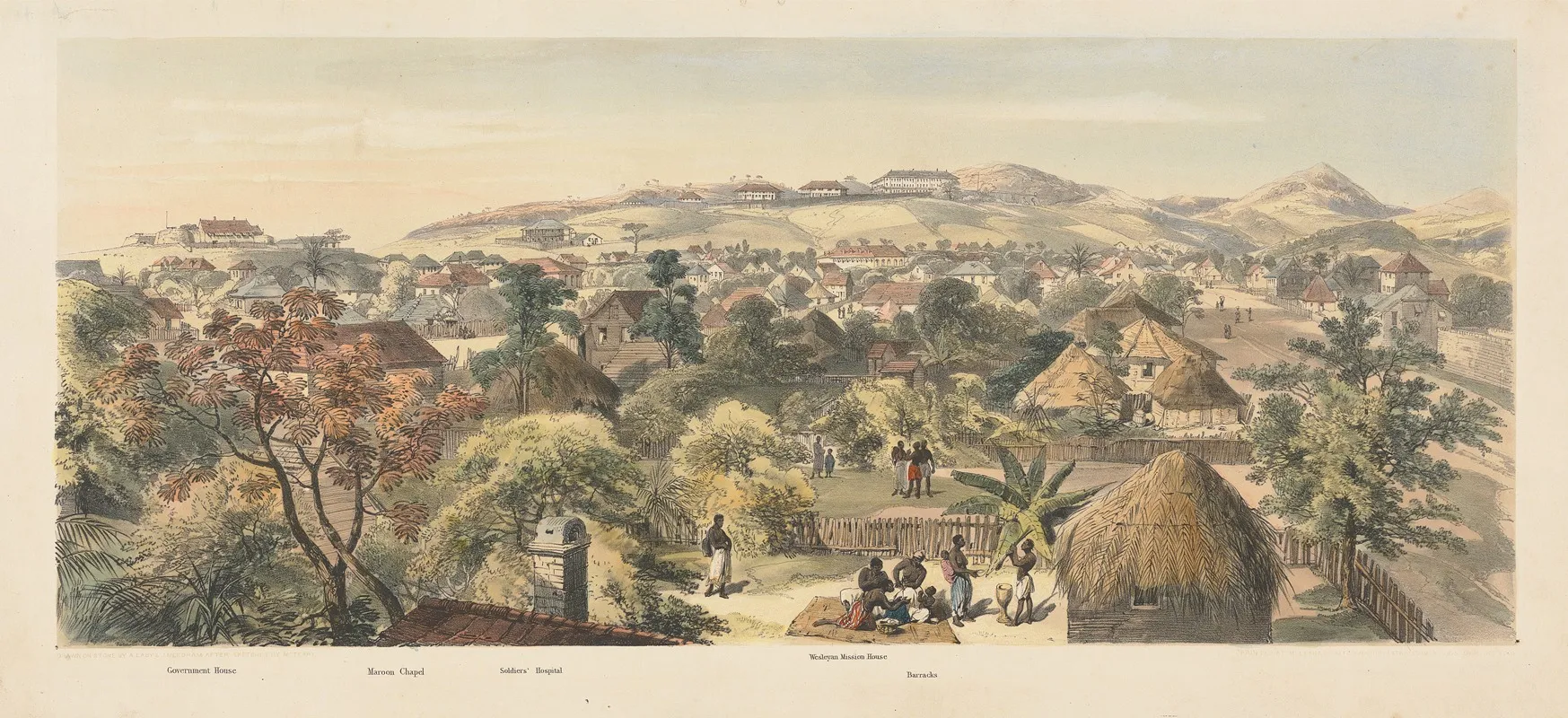 Freetown Sierra Leone Wall Art by Auguste François Laby - High-Resolution Digital Print
