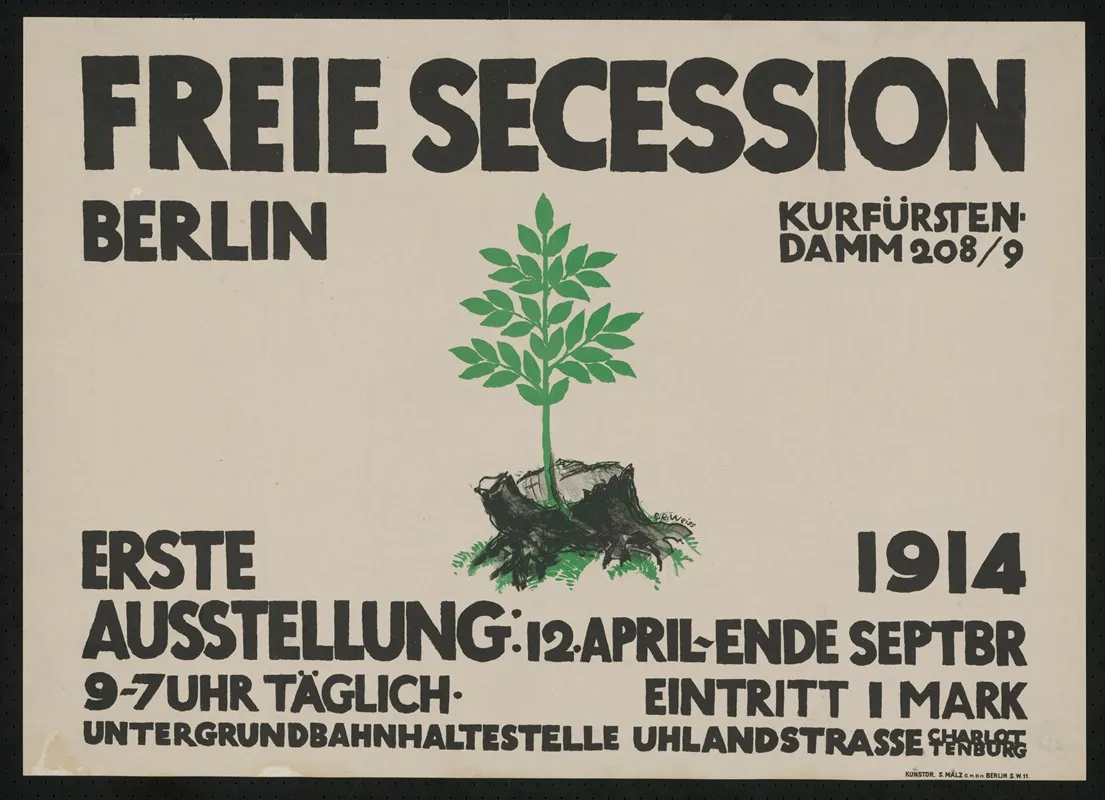 Freie Secession Berlin Kurfurstendamm 2089 Erste Ausstellung