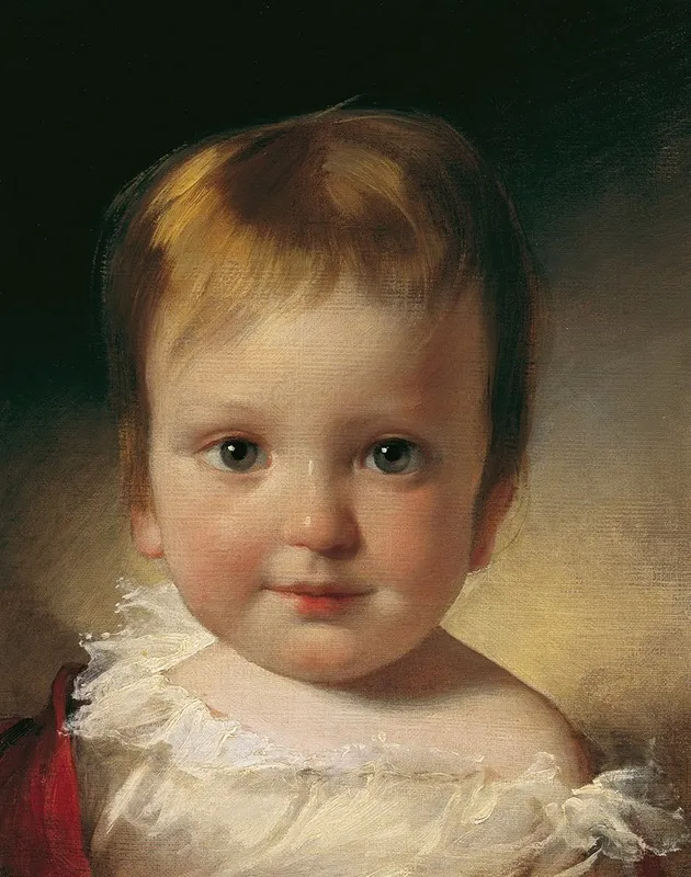 Freiherr Alexander Vesque Von Puttlingen Als Kind Wall Art by Friedrich von Amerling - High-Resolution Digital Print