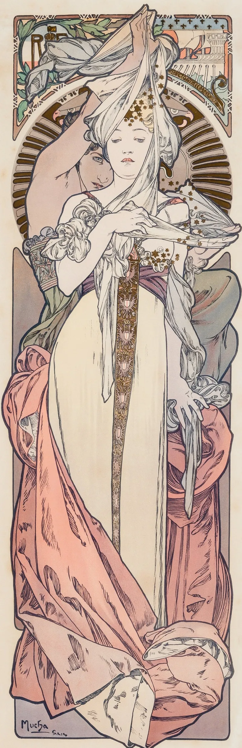 French Advertisement Wall Art by Alphonse Mucha - High-Resolution Digital Print