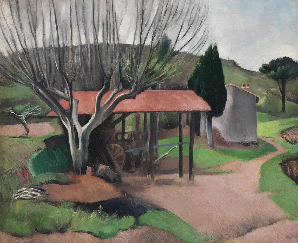 French Landscape 3 Wall Art by Bernard Meninsky - High-Resolution Digital Print
