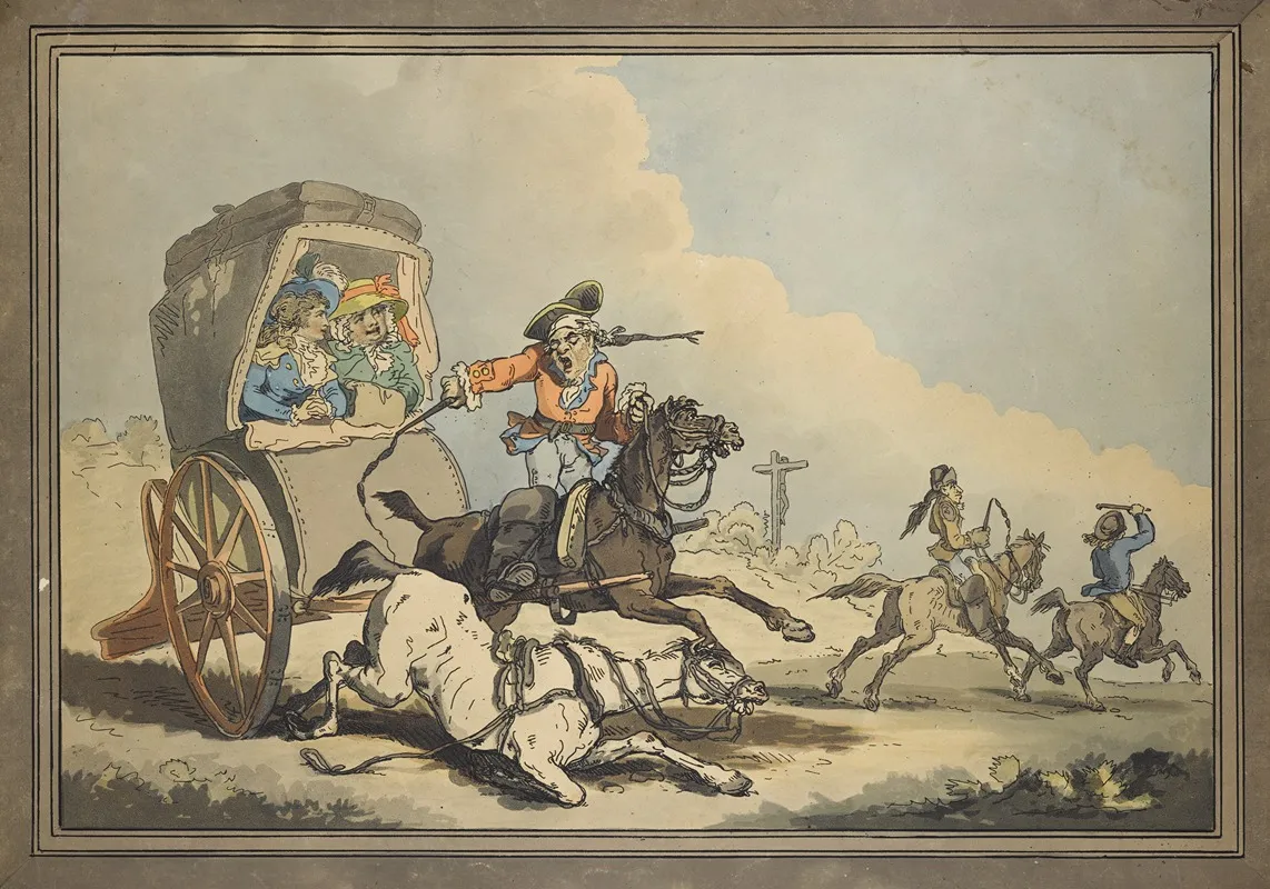 French Travelling Or The First Stage From Calais