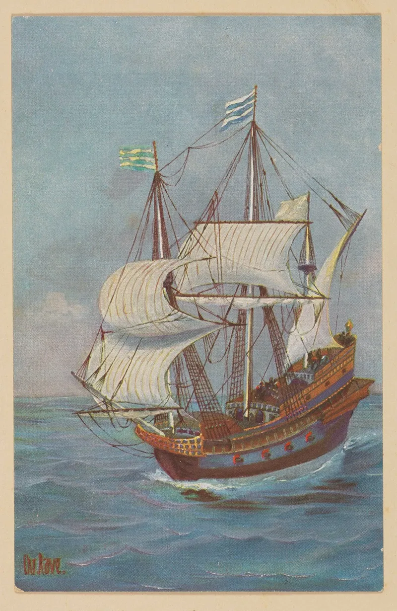 French Warship 16th Century Wall Art by Christopher Rave - High-Resolution Digital Print