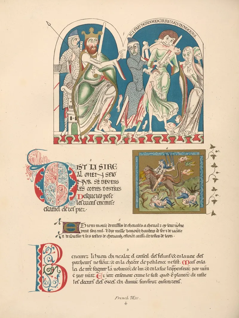 French‎ ‎mss Wall Art by John Obadiah Westwood - High-Resolution Digital Print