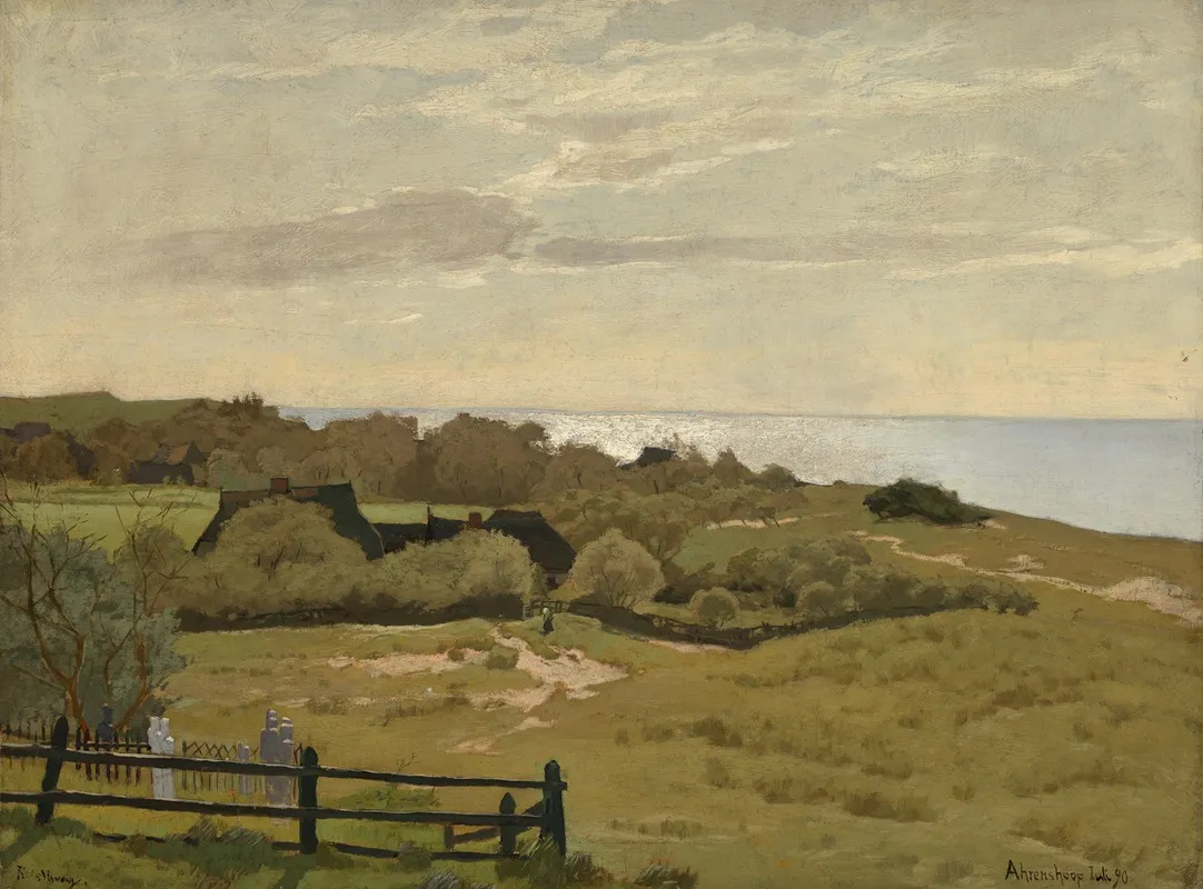 Friedhof In Ahrenshoop Wall Art by Rudolf Hellwag - High-Resolution Digital Print