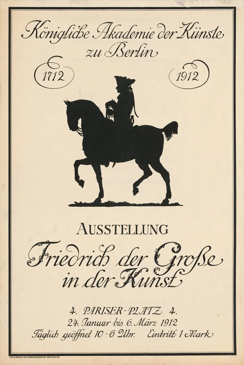 Friedrich Der Grose In Der Kunst Wall Art by Hollerbaum &amp; Schmidt - High-Resolution Digital Print