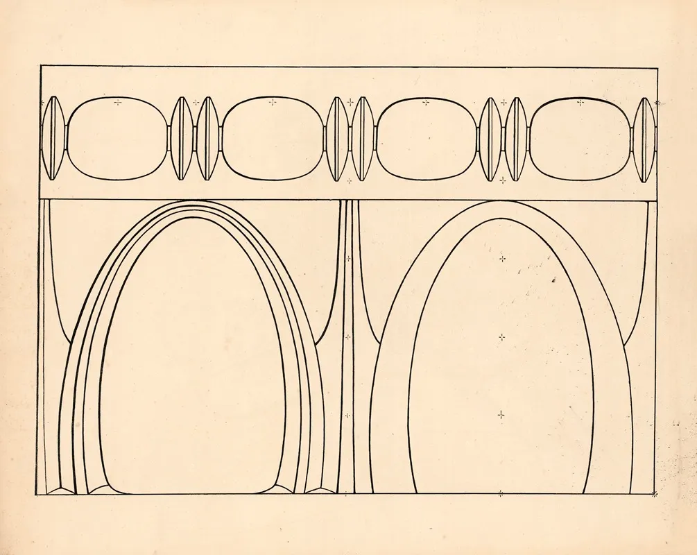 Frieze With Ellipses Wall Art by Carl Ludvig Petersen - High-Resolution Digital Print