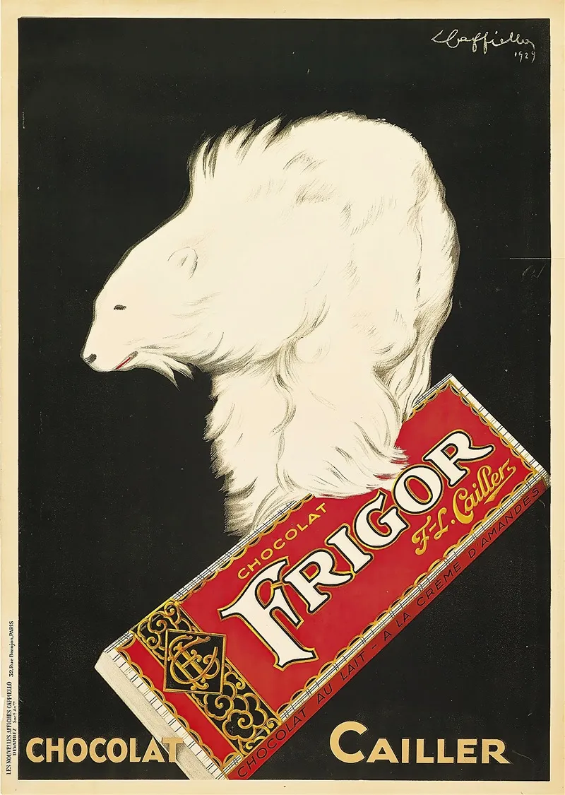 Frigor Chocolat Cailler Wall Art by Leonetto Cappiello - High-Resolution Digital Print
