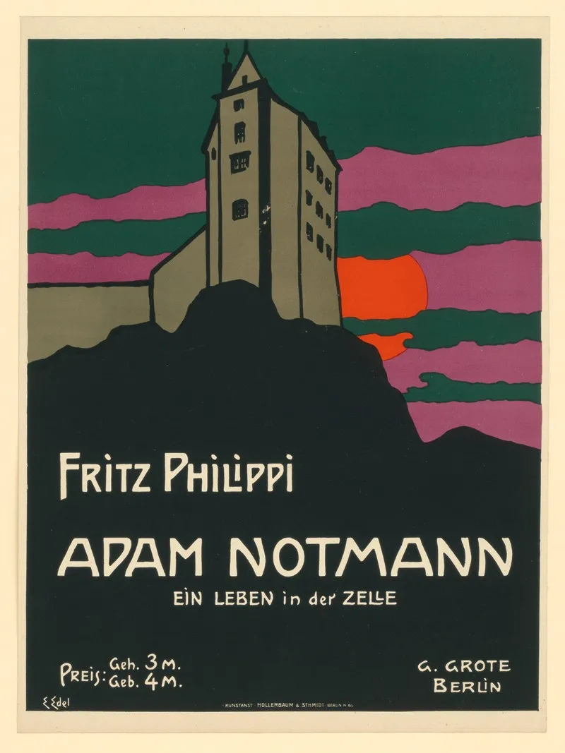 Fritz Philippi Adam Notmann Ein Leben In Der Zelle Wall Art by Edmund Edel - High-Resolution Digital Print