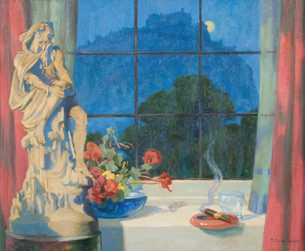 From My Studio Window Edinburgh Wall Art by Robert Easton Stuart - High-Resolution Digital Print