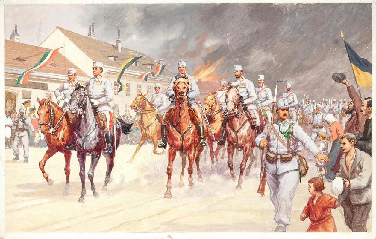 From The Battles In The Carpathians Memories From The Trenches Pl 5 Wall Art by Carl Benesch - High-Resolution Digital Print