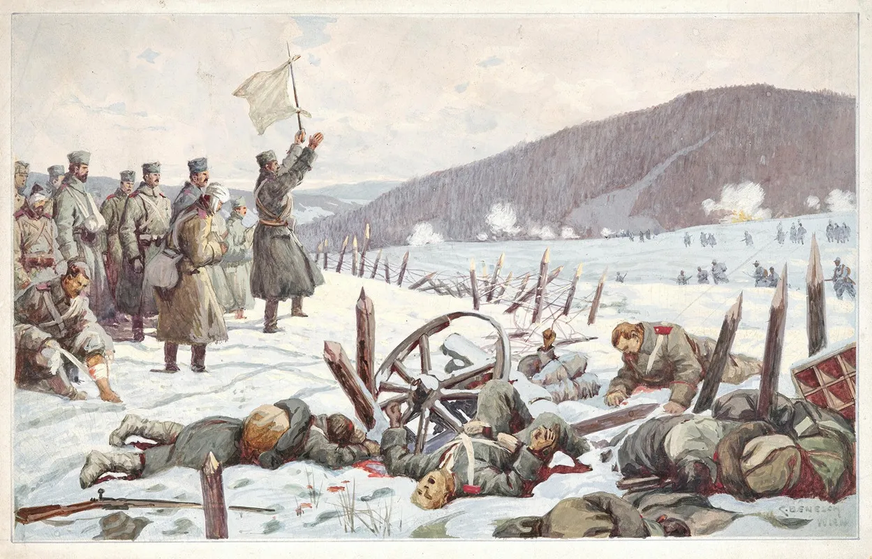From The Battles In The Carpathians Memories From The Trenches Pl 6 Wall Art by Carl Benesch - High-Resolution Digital Print