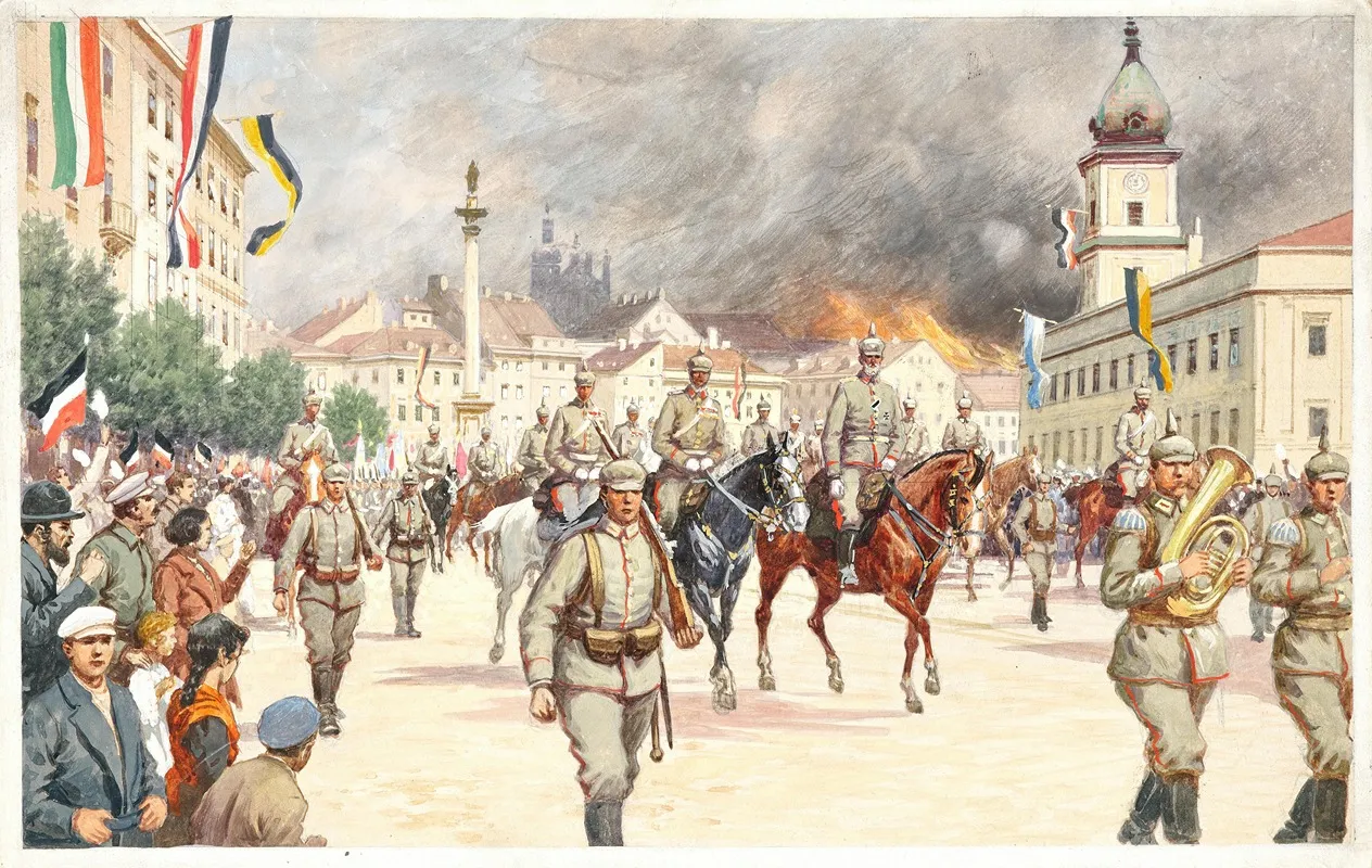 From The Battles In The Carpathians Memories From The Trenches Pl 7 Wall Art by Carl Benesch - High-Resolution Digital Print