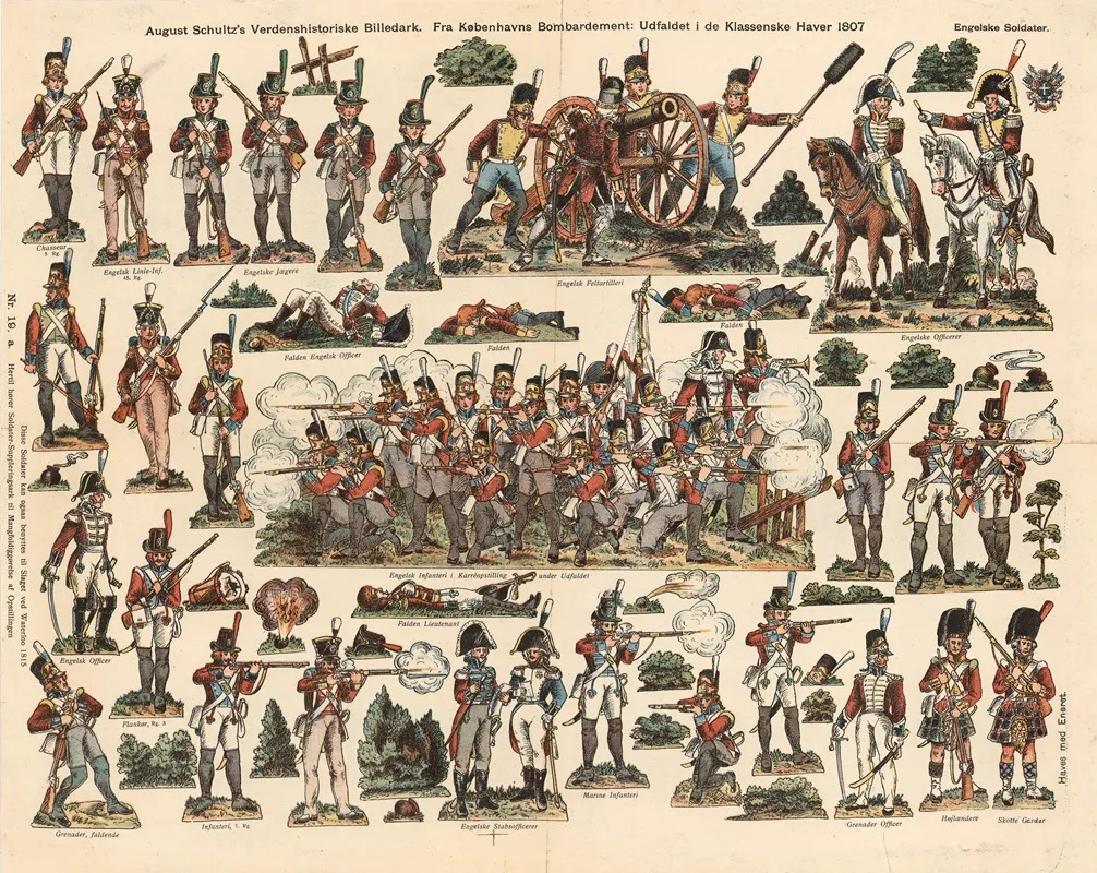 From The Bombardment Of Copenhagen The Attack In Classens Have 1807 English Soldiers Wall Art by August Schultz - High-Resolution Digital Print