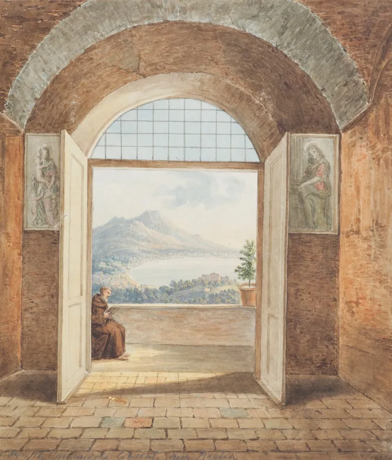 From The Caminidole Convent Near Naples Wall Art by William Brockedon - High-Resolution Digital Print