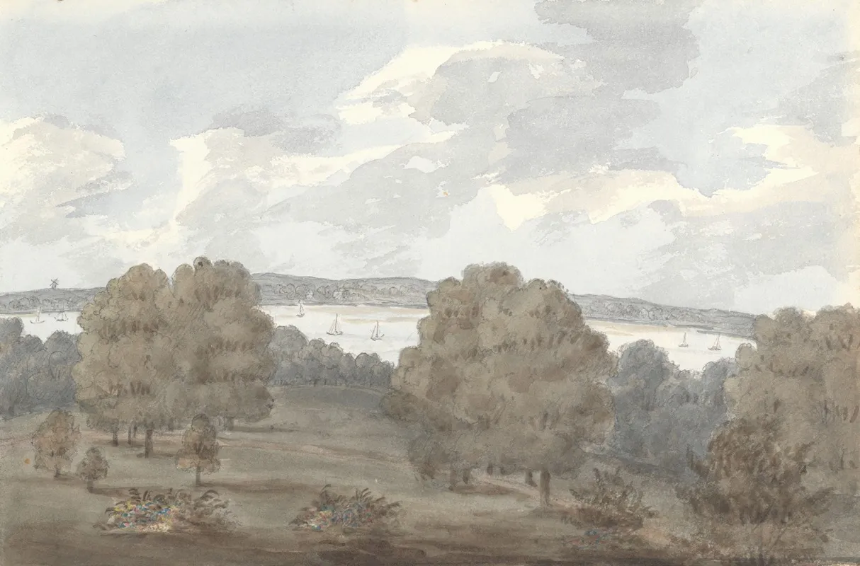 From Window At Cadland September 24 1824