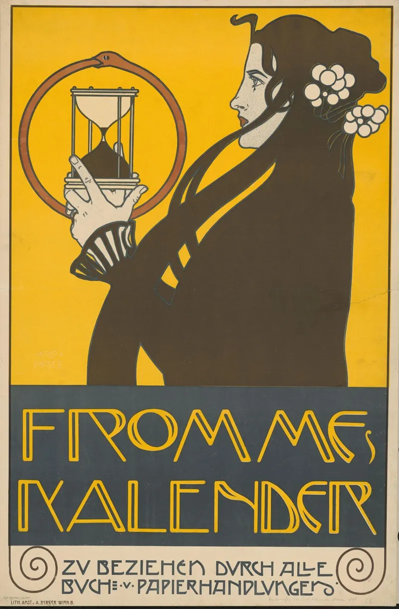 Frommes Kalender 2 Wall Art by Koloman Moser - High-Resolution Digital Print