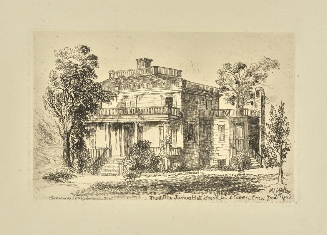 Front Of The Joshua Hett Smith House At Haverstraw New York