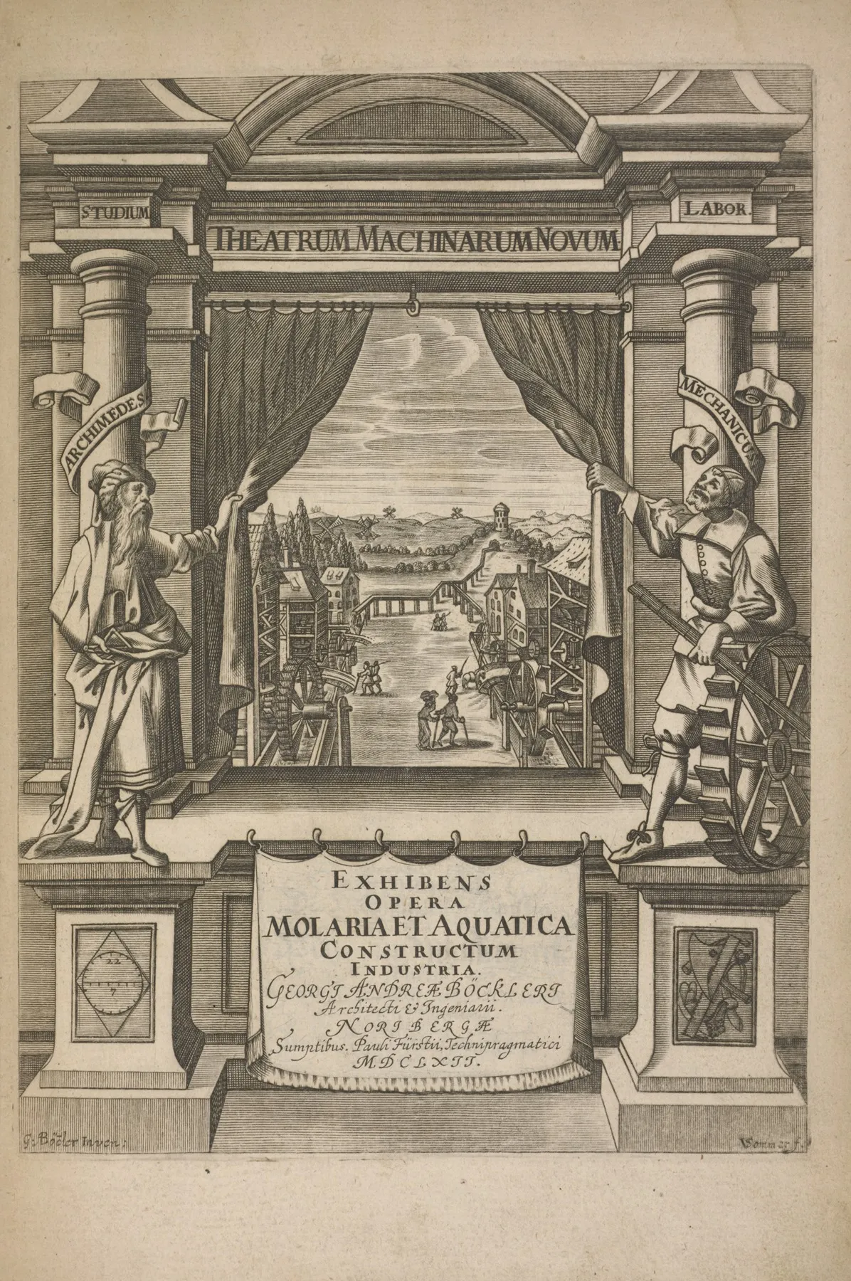 Frontispiece 10 Wall Art by Georg Andreas Böckler - High-Resolution Digital Print