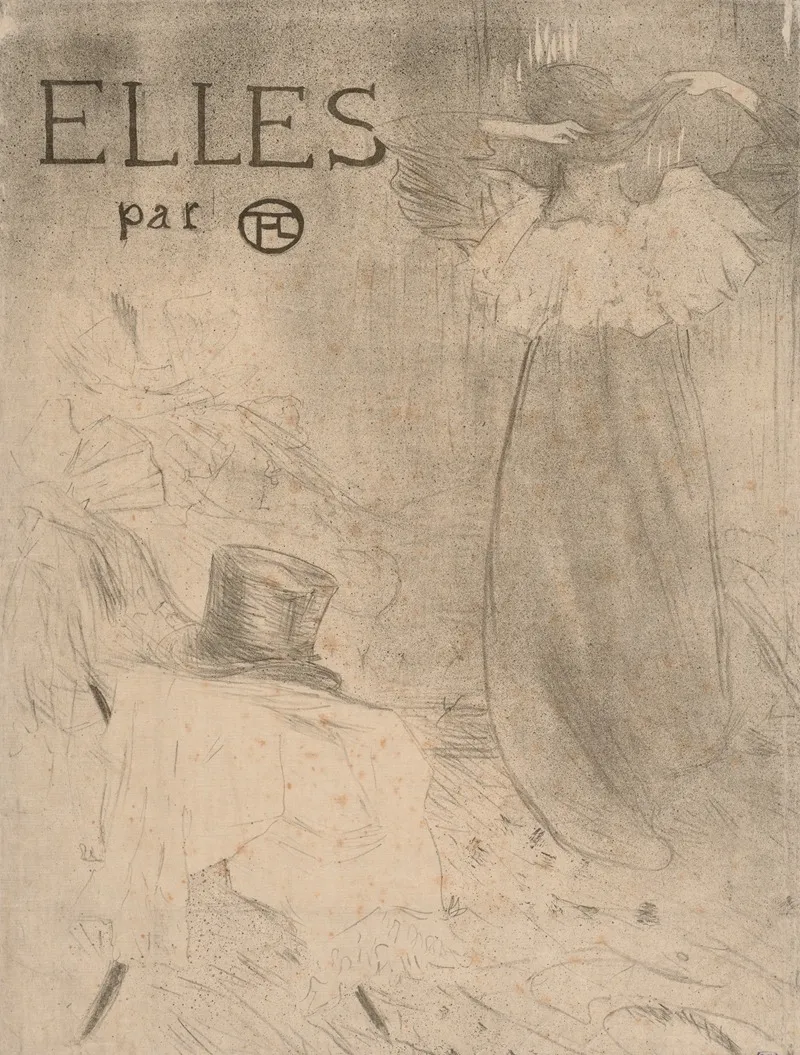 Frontispiece Of Elles Wall Art by Henri de Toulouse-Lautrec - High-Resolution Digital Print