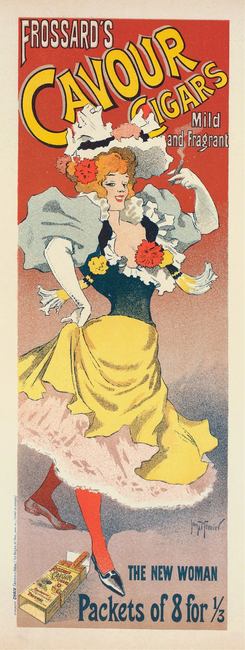 Frossards Cavour Cigars Wall Art by Georges Meunier - High-Resolution Digital Print