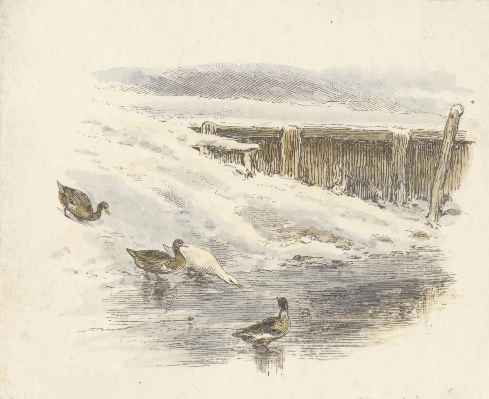 Frost And Snow Tail Piece Wall Art by Alfred W. Cooper - High-Resolution Digital Print