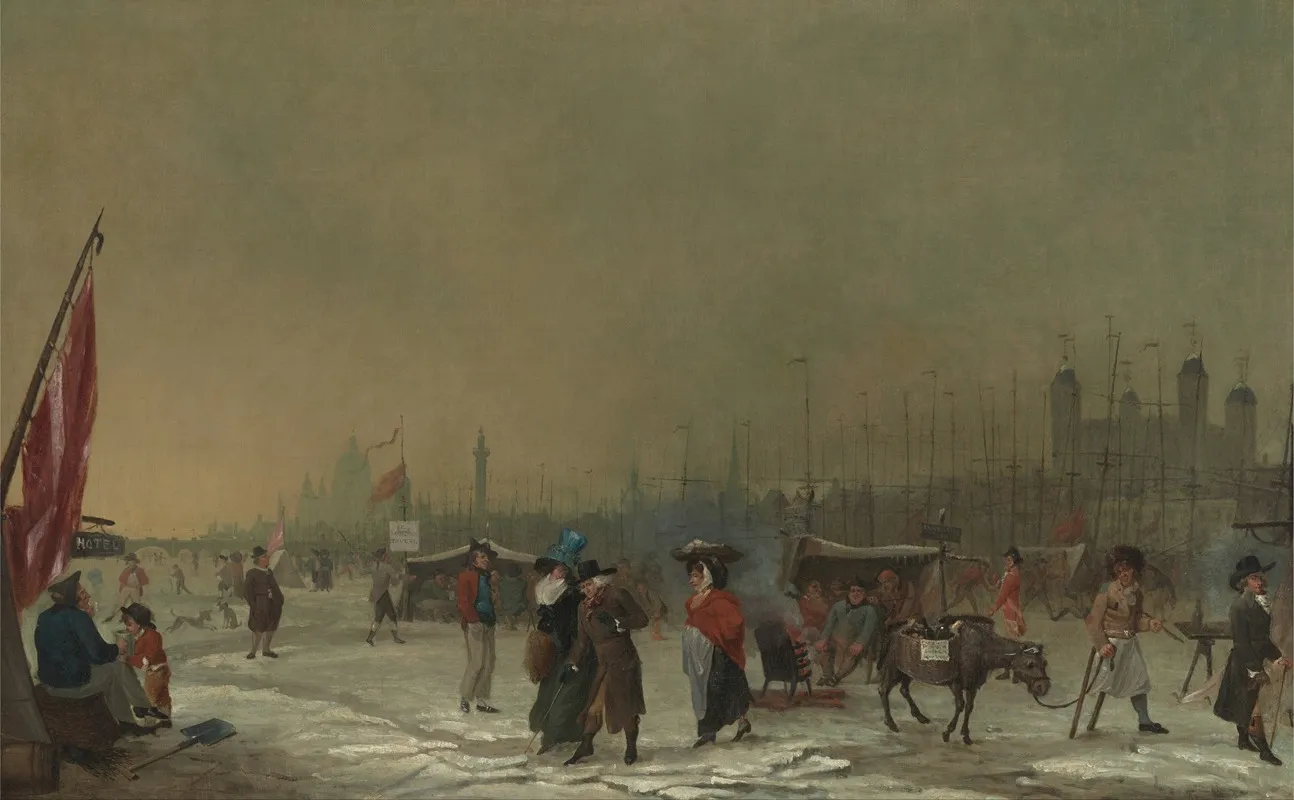 Frost On The Thames Wall Art by Samuel Collings - High-Resolution Digital Print