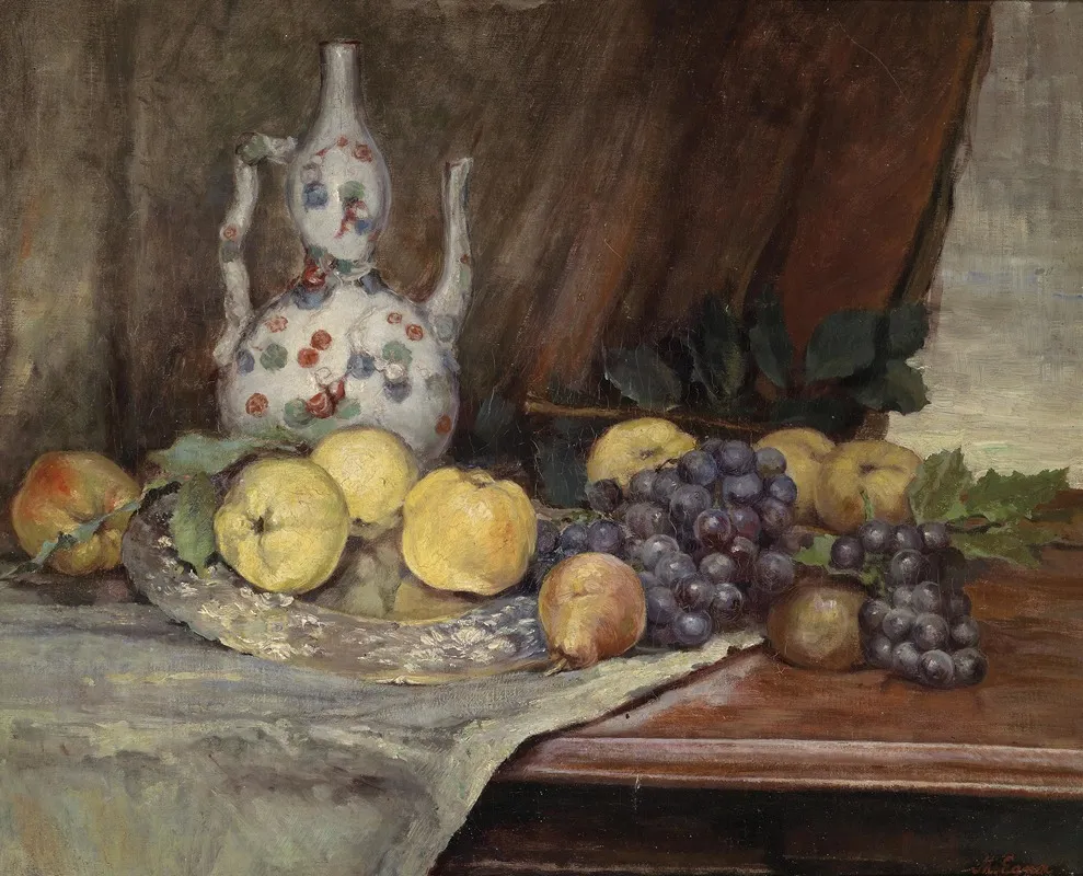 Fruchtestillleben Mit Kanne Wall Art by Marie Egner - High-Resolution Digital Print