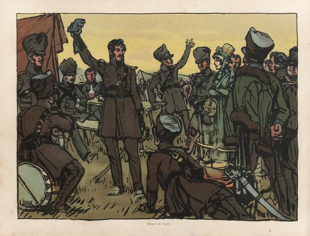 Fruhling Und Freiheit 1813 Pl 4 Wall Art by Angelo Jank - High-Resolution Digital Print