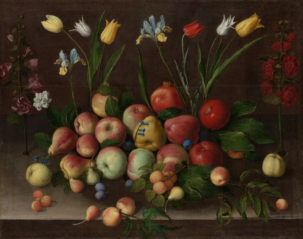 Fruit And Flowers 2 Wall Art by Orsola Maddalena Caccia - High-Resolution Digital Print