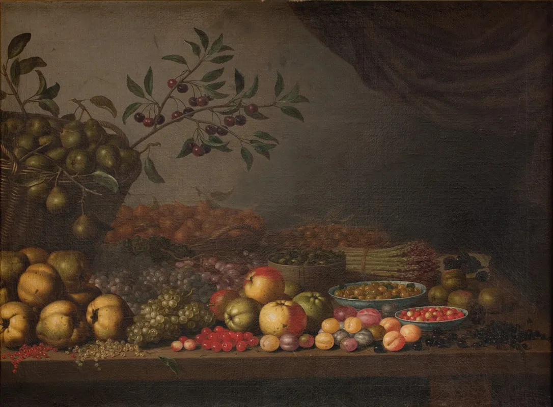 Fruit Basket Wall Art by Floris van Schooten - High-Resolution Digital Print