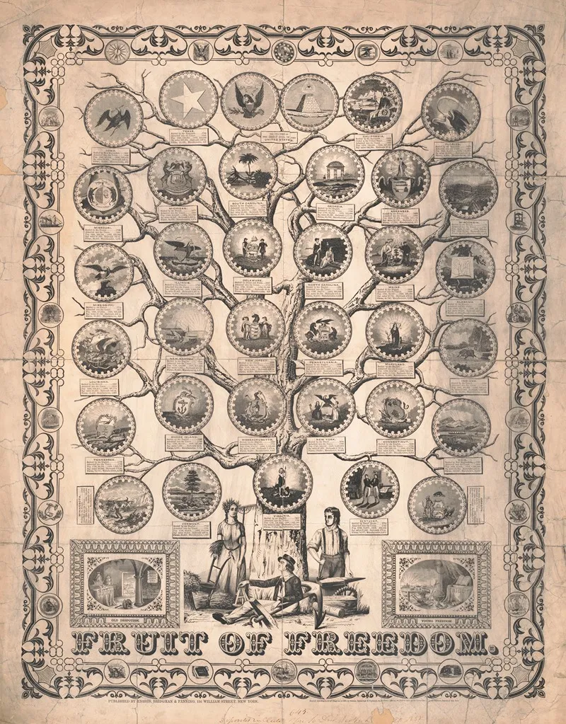 Fruit Of Freedom Wall Art by Ensign, Bridgman &amp; Fanning - High-Resolution Digital Print