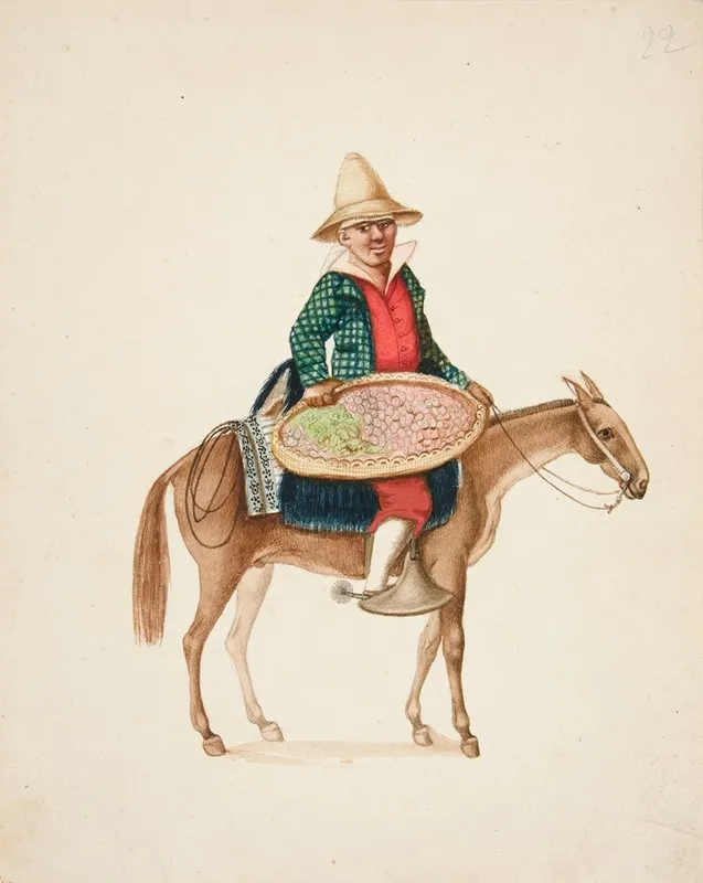 Fruit Seller Wall Art by Francisco Fierro - High-Resolution Digital Print