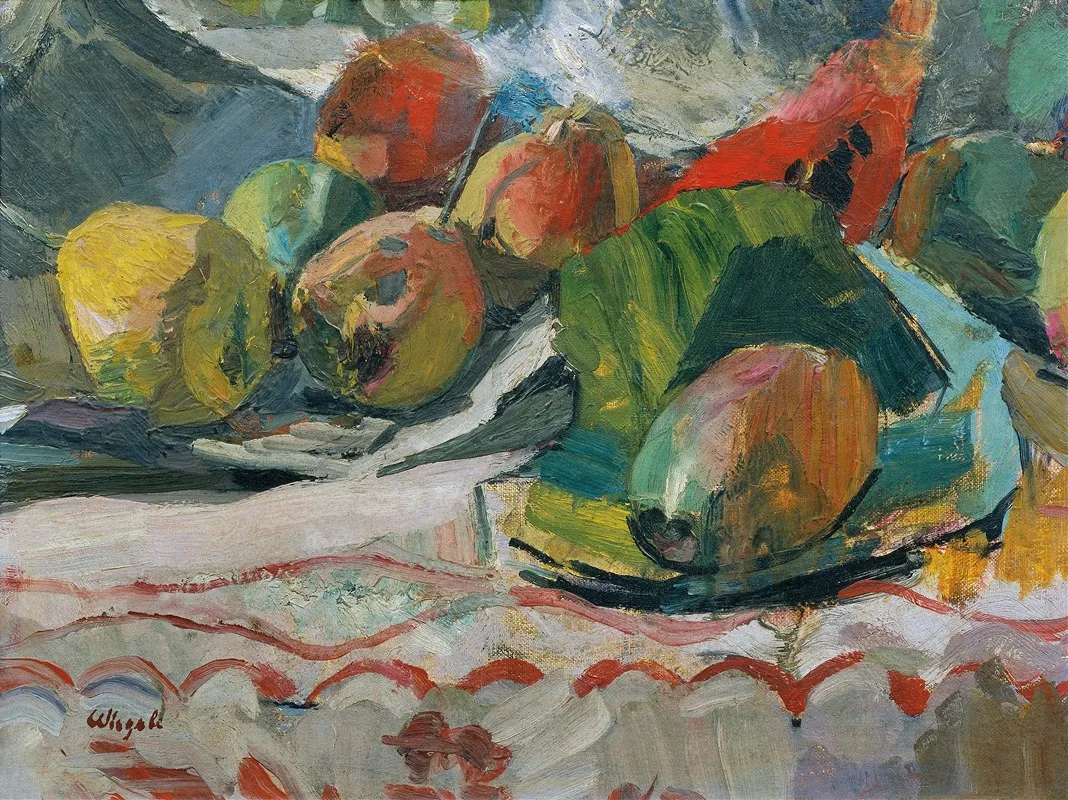 Fruit Still Life 2 Wall Art by Franz Wiegele - High-Resolution Digital Print