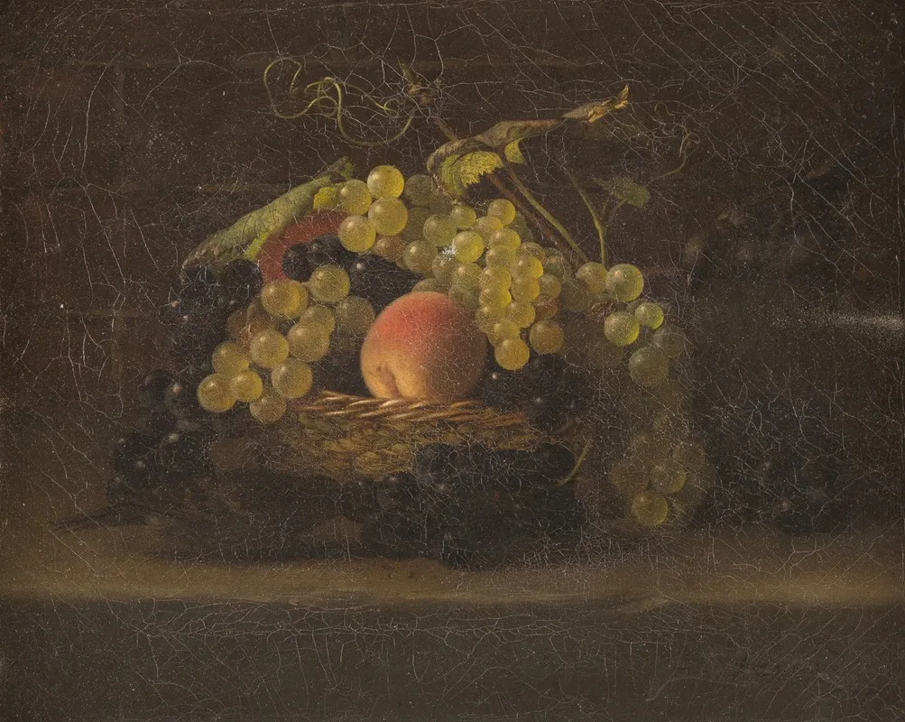 Fruit Still Life With Sparrows Wall Art by Hans Heinrich Jürgen Brandes - High-Resolution Digital Print