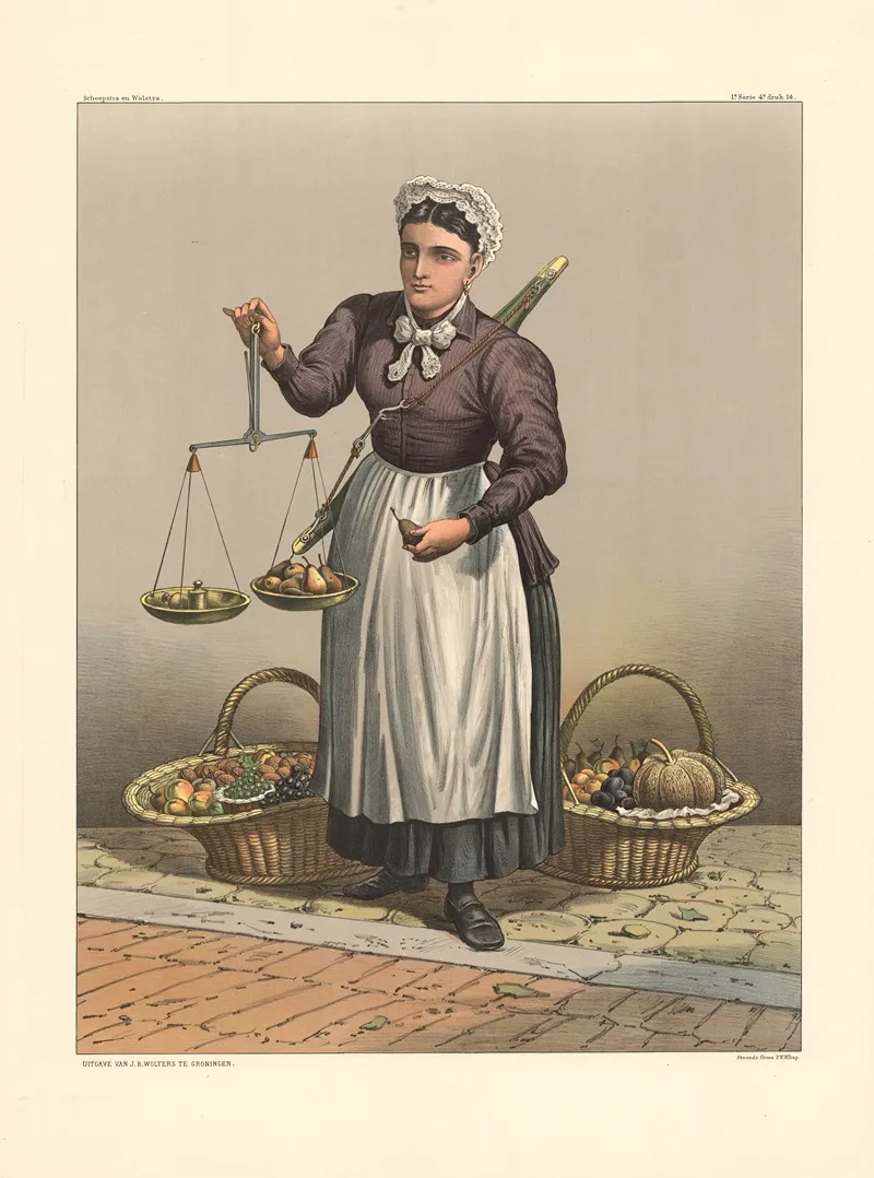 Fruit Vendor On The Street