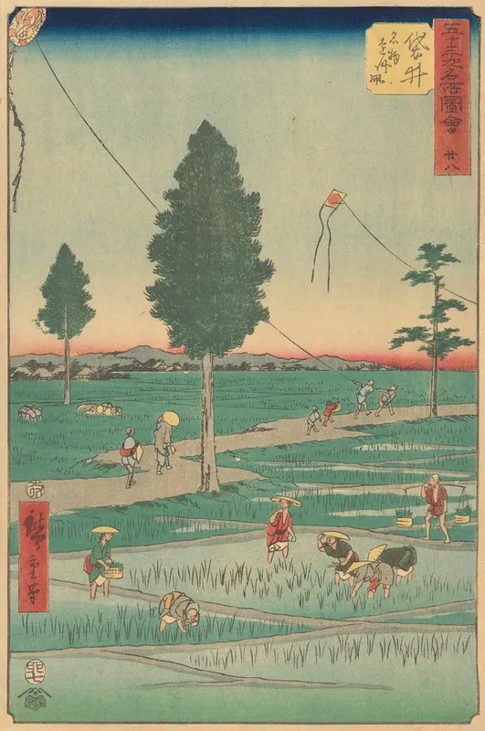 Fukuroi Wall Art by Utagawa Hiroshige - High-Resolution Digital Print