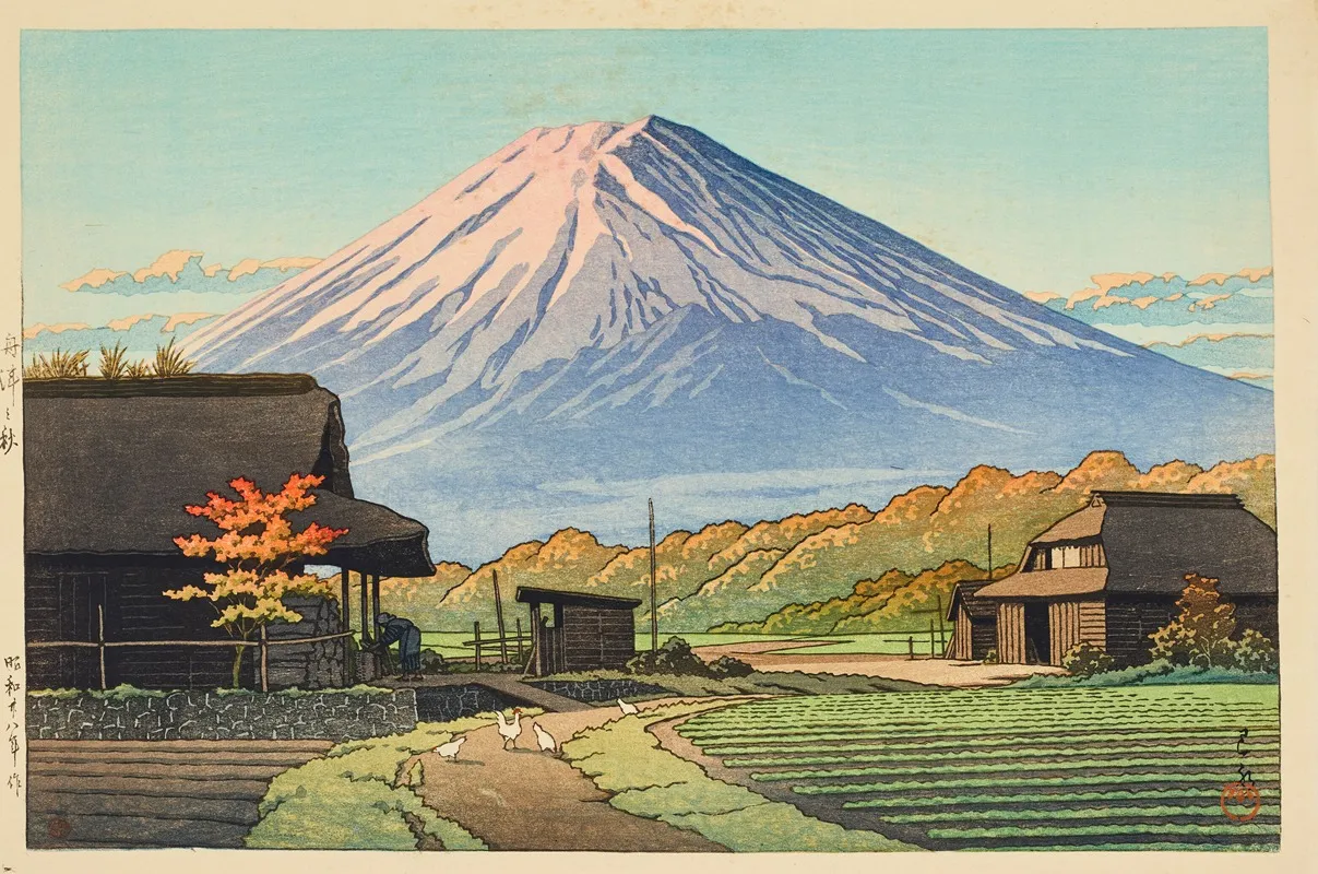 Funatsu No Aki Autumn In Funatsu Wall Art by Kawase Hasui - High-Resolution Digital Print