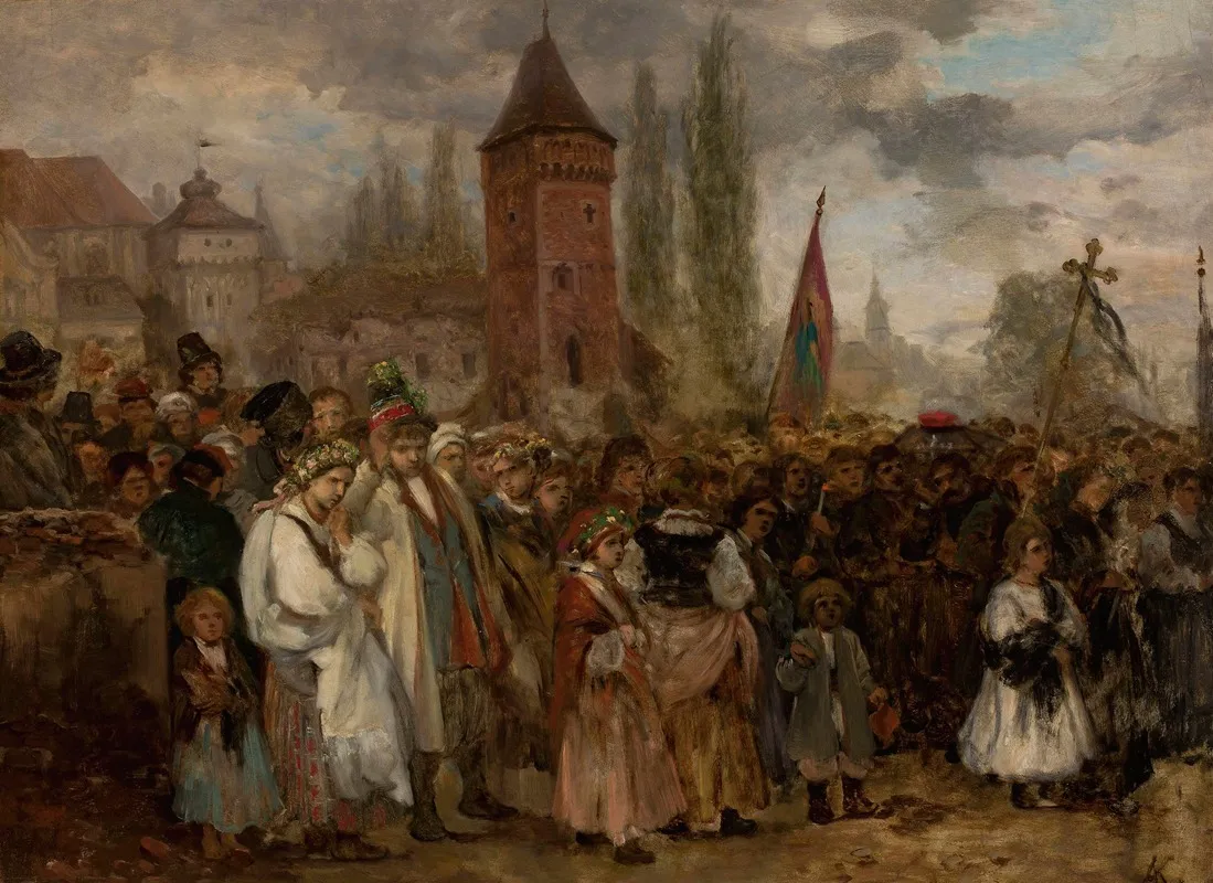 Funeral And Wedding Wall Art by Aleksander Kotsis - High-Resolution Digital Print
