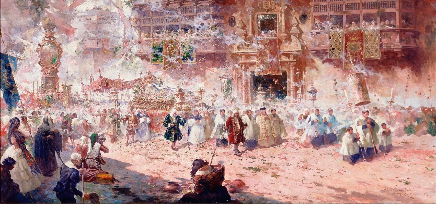 Funeral Of Saint Rose Wall Art by Teófilo Castillo - High-Resolution Digital Print