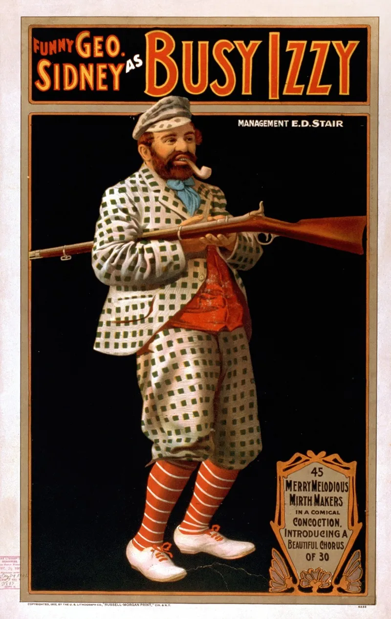 Funny Geo Sidney As Busy Izzy 2 Wall Art by U.S. Lithograph Co. - High-Resolution Digital Print