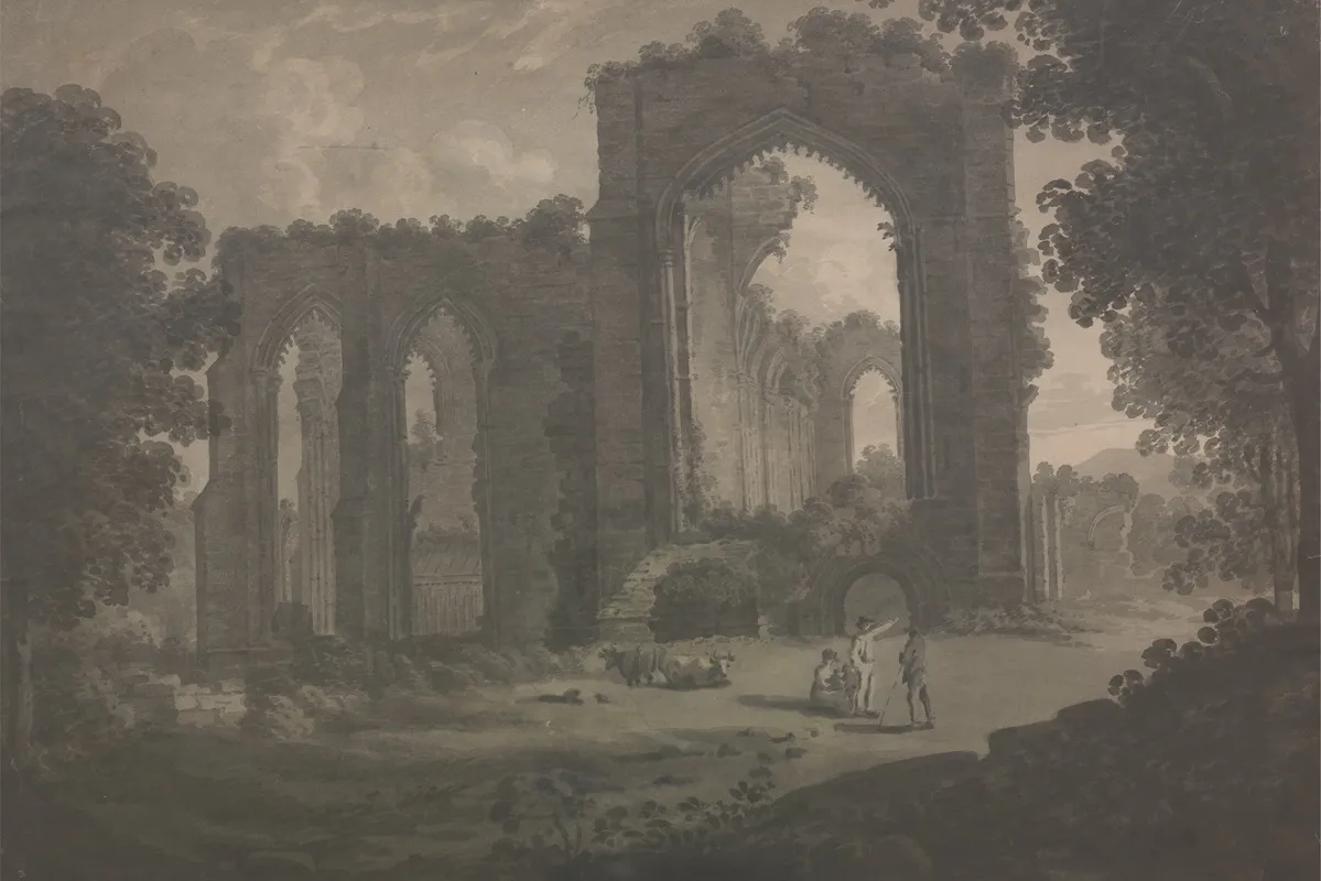 Furness Abbey Wall Art by George Heriot - High-Resolution Digital Print