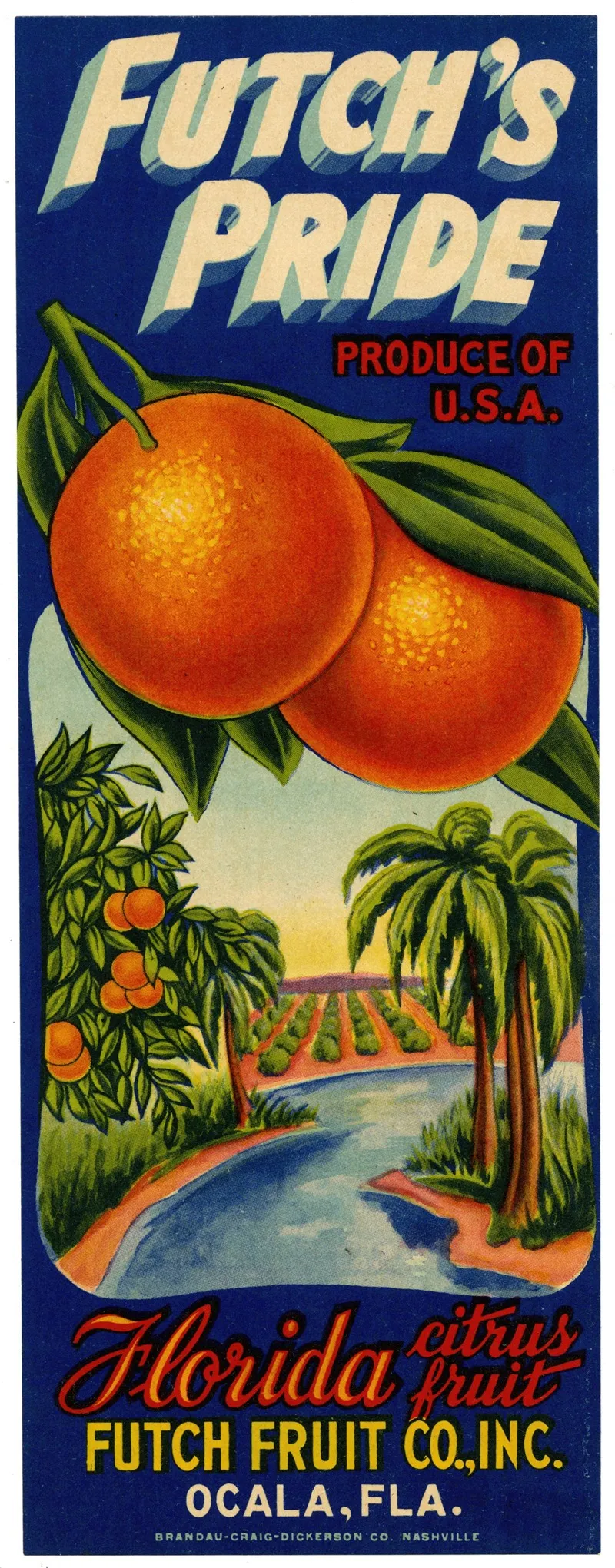 Futchs Pride Citrus Label Wall Art by Anonymous - High-Resolution Digital Print