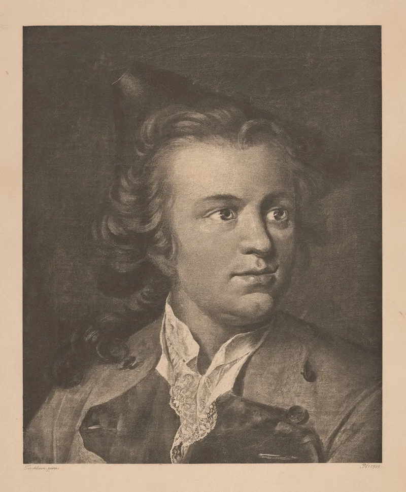 G E Lessing Wall Art by Johann Heinrich Wilhelm Tischbein - High-Resolution Digital Print